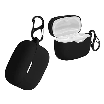 Abbildung von kwmobile Hülle kompatibel mit JBL Tune 230 NC TWS / T230NC Kopfhörer Case TPU Silikon Cover Schutzhülle in Schwarz