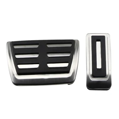 Abbildung von Auto Pedale Schutz Für VW Multiva Transporter T5 T6 T7 Fußpedale at MT Accelerator Bremse Edelstahl Keine Bohren Pedal Abdeckung Fußbett Abdeckplatte(2PCS)