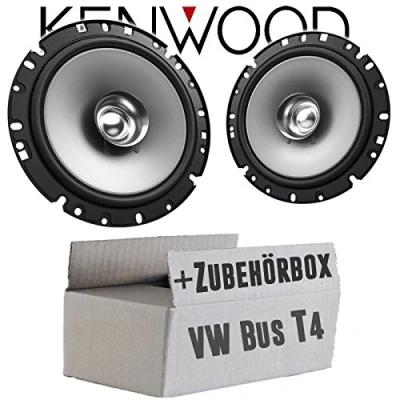 Abbildung von Lautsprecher Boxen Kenwood KFC S1756 16,5cm Koax Auto Einbauzubehör Einbauset passend für VW Bus T4 Front justSOUND