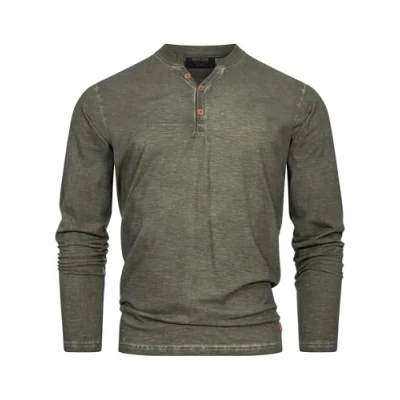 Abbildung von Indicode Jeans Langarmshirt, Herren, Größe: Large, Climb ivy