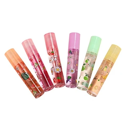 Abbildung von Roll On Glitter Lipgloss, Lip Oil, Gloss Clear Gloss, Flavor Scented Glosses, Glossy Make Up Comfort Oil Für Trockene Und Rissige Lippen
