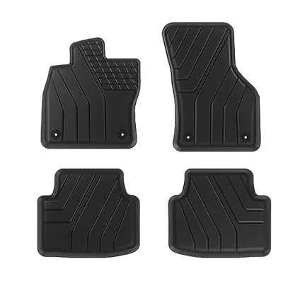 Abbildung von kfz premiumteile24 Premium Gummimatten Kompatibel mit Passat (3G) Golf Sportsvan (510) Octavia III IV Fußmatten Allwetter Automatten Top Qualität 3cm hoher Rand Schwarz