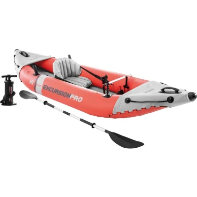 Abbildung von Intex Einerkajak &quot;Boot âœExcursionPro Kayak K1âœ Set mit Alu Paddel + Pumpe&quot;, (Set, 9 St., Luftpumpe)