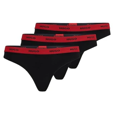 Abbildung von HUGO Triplet 3 PACK String, Damen, Größe: XS, Black