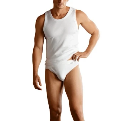 Abbildung von Jockey Achselshirt MIT Funktionsschnitt Unterhemd/shirt, Herren, Größe: Small, White