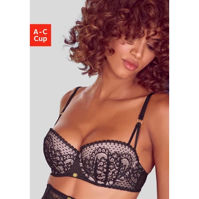 Abbildung von Lascana Balconnet BRA Balconette BH, Damen, Größe: 70B, Black