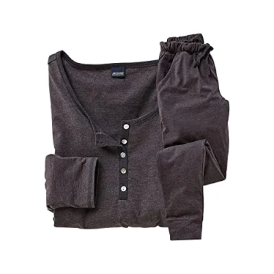 Abbildung von Arizona Pyjama, (2 tlg.), in melierter Qualität mit Knopfleiste