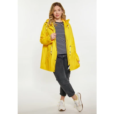Abbildung von SCHMUDDELWEDDA Damen Curvy Regenmantel 50/52 / Gelb 100% Polyester