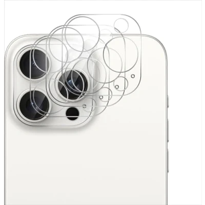Abbildung von GIOPUEY [kompletter Schutz Kameraschutz Kompatibel mit iPhone 16 Pro/16 Pro Max, [3 Stück] 3D Glas Schutzfolie [Hochtransparent] Camera Protector für Max