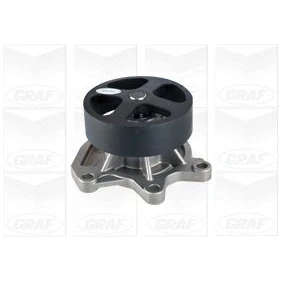 Abbildung von GRAF PA1172 Wasserpumpe mit Dichtung mechanisch Stahlblech 98 für Keilrippenriementrieb NISSAN: Qashqai 2, X Trail, Juke, RENAULT: Megane 4 Grandtour