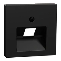 Abbildung von Schneider Electric Merten MEG4521 0403 Zentralplatte für UAE Einsatz, Aus Recyceltem Material, 1fach, Schwarz Matt, System M