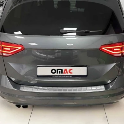 Abbildung von Ladekantenschutz kompatibel mit VW Touran II 2015 2023 Edelstahl Glanz Chrom Stoßstange