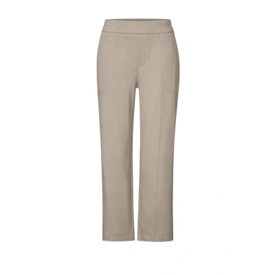 Abbildung von Street One Damen A378685 Straight Leg 7/8 Twill Hose, Buff Grey, 40