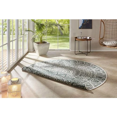Abbildung von freundin Home Collection Teppich &quot;Lilja&quot;, rund, In &amp; Outdoor, Wendeteppich, Wetterfest, Balkon, Garten, Wohnzimmer