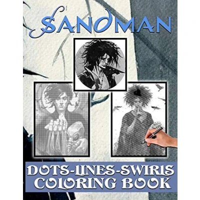 Abbildung von Sandman Dots Lines Swirls Coloring Book: Premium Unofficial Diagonal Activity Books For Adult. Designed To Relax And Calm