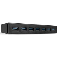 Abbildung von Lindy 43228 3.1 u. Ladefunktion 7 Port 3.2 Gen 1 Hub (USB 3.0) Schwarz