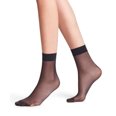 Abbildung von FALKE Damen Socken Seidenglatt 15 DEN W SO Transparent einfarbig 1 Paar, Blau (Marine 6179), 39 42