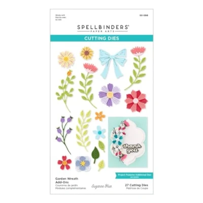 Abbildung von Spellbinders Suzanne Hue Stanzschablonen für Gartenkranz, geätzt, Metall