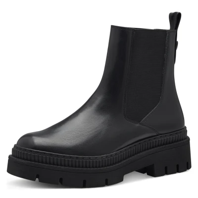 Abbildung von MARCO TOZZI Chelseaboots, Blockabsatz, Stiefelette, Schlupfboots mit Feel Me Ausstattung