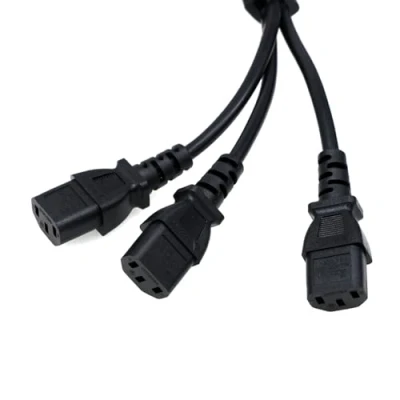 Abbildung von ZBLZGP IEC 320 C14 Stecker auf 3xC13 Buchse Verlängerungskabel, 3 x C13 UPS/PDU Y Typ Splitter Stromkabel, 250V/10A (C14 30cm)