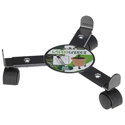 Abbildung von Progarden Pflanzenroller Grau, (1 St), 360 Rollen, Blumenroller, Rollbrett, Metall, bis 50 kg