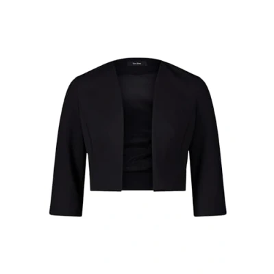 Abbildung von Vera Mont Damen Blazer Jacke ohne Verschluss 44, Schwarz