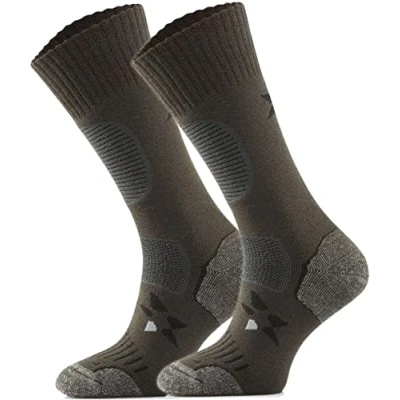 Abbildung von TODO BP LIGHT Dünn Merino Wandersocken für Herren, Damen,Trekking Socken, Atmungsaktiv, 55% Merinowolle Blend Funktionssocken, Outdoor (Falcon Khaki, 43 46)
