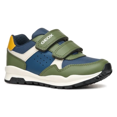 Abbildung von Geox Pavel Sneaker low für Kinder, Größe: 33, Military/avio Schuhe