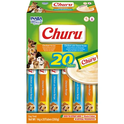 Abbildung von INABA Churu Puree Hundesnacks Multipack Huhn 20 Stück