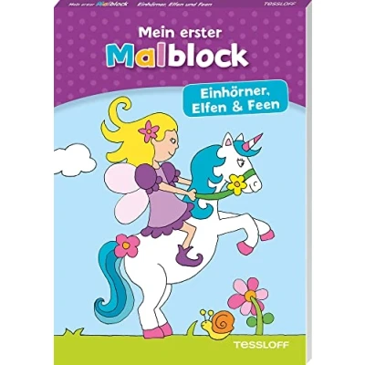 Abbildung von Mein erster Malblock. Einhörner, Elfen und Feen: Malen für Kinder ab 4 Jahren (Malbücher blöcke)