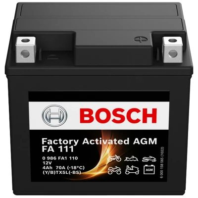 Abbildung von BOSCH 0 986 FA1 110 Batterie 12V 4Ah 70A B0