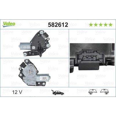 Abbildung von VALEO ORIGINAL PART 582612 Scheibenwischermotor 12 hinten für Links /Rechtslenker MERCEDES BENZ: B Klasse