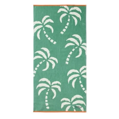 Abbildung von VERTBAUDET Strandtuch/Badetuch mit recycelter Baumwolle, Mint, 70 x 140 cm