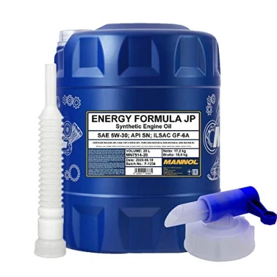 Abbildung von 20l, MANNOL 7914 Energy Formula JP 5W 30 API SN + Ausgießer Zapfhahn