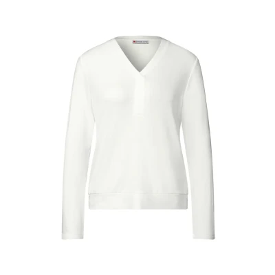 Abbildung von Street One Langarmshirt, Damen, Größe: 36, Weiß
