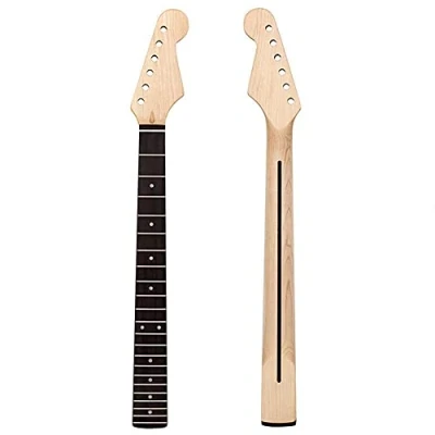 Abbildung von BTSEURY Gitarrenhals mit 22 Bünden, Holzgriffbrett, Palisander Griffbrett, E Gitarren Ersatz