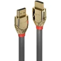 Abbildung von LINDY 37603 HDMI 2.1 Gold Line Ultra High Speed Kabel 3,0 Meter, 10K@120Hz 48G 3D 4K 8K 1080p HDCP 2.2 120Hz 144Hz HDR, ARC, CEC, ATC getestet Kompatibel mit TV, Monitor, Xbox, Blu Ray, Soundbar