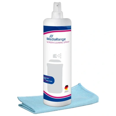 Abbildung von MEDIARANGE TFT/LCD/Plasma Bildschirmreiniger (250 ml) + Microfasertuch