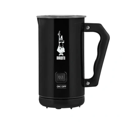 Abbildung von BIALETTI Milchaufschäumer Milk Frother MKF02 NERO, Elektrischer Milchaufschäumer, Schwarz, Aluminium
