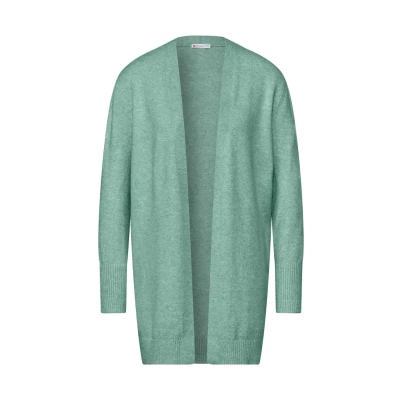 Abbildung von Street One Offener Strickjacke, Damen, Größe: 34, Grün