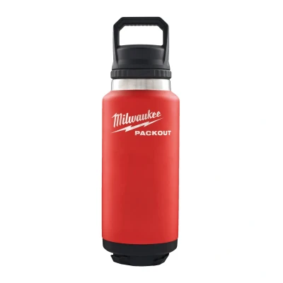 Abbildung von Milwaukee PACKOUT Flasche 1065 ml Chug Deckel Rot