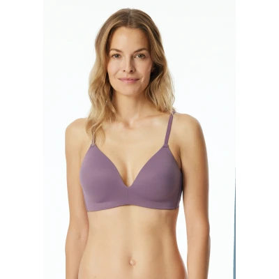 Abbildung von Schiesser Damen Gepaddet Ohne Bügel Invisible Soft BH, Malve_181765, 80C