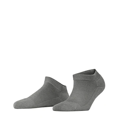 Abbildung von FALKE Damen Sneakersocken ClimaWool W SN Lyocell Schurwolle kurz einfarbig 1 Paar, Grau (Light Grey Melange 3216), 41 42