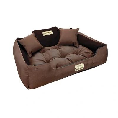 Abbildung von KingDog Hundebett 100x75 Braun