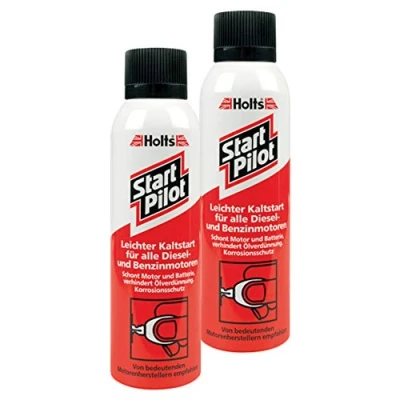 Abbildung von Holts 2X Kaltstarterhilfe Start Pilot Starthilfe Kaltstartspray Sprühdose Dieselmotor Benzinmotor Moterzubehör Motorspray Korrosionsschutz Motorschonend Batterieschonend 200 Ml 101129