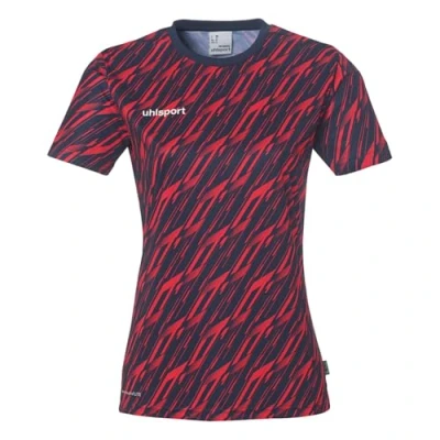 Abbildung von uhlsport Tshirt print, Damen, Größe: XXL, Marine rot