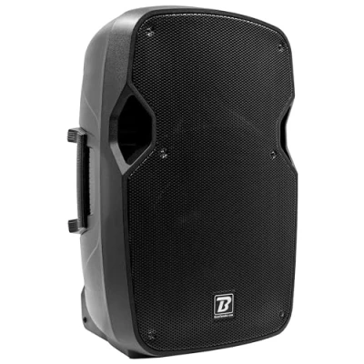 Abbildung von 12 Zoll Active Lautsprecher schwarz 2 Wege Leistung 400 Watt drahtlose Bluetooth Verbindung Mikrofon/Line Eingang Solide ABS TWS Leistungsstark und vielseitig ideal für DJ, Animation, Bühne.