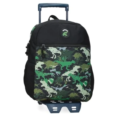 Abbildung von Movom Raptors Schulrucksack mit Trolley, Schwarz, 27 x 33 11 cm, Polyester, 9,8 l, Trolley