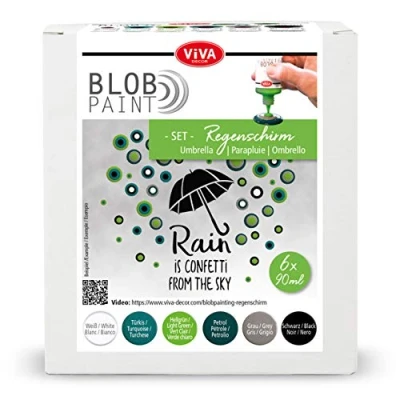 Abbildung von Blob Paint FarbSet Regenschirm