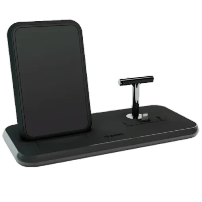 Abbildung von Zens Aluminium 3 In 1 Kabelloses Schnellladegerät 10W Schwarz